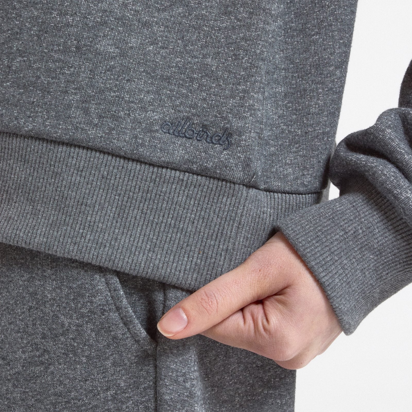 Women's Merino Blend Sweatshirt - Natural Grey Heather - Image 4